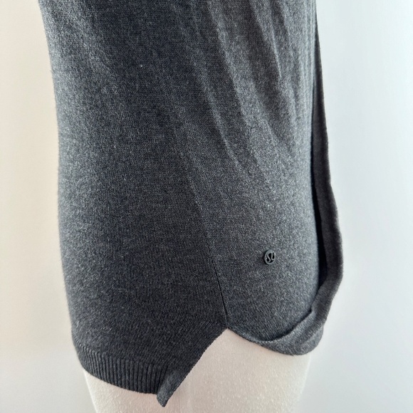 Lululemon Back To Balance Sweater Graphite Gray Size 4? Long Sleeves Soft - Picture 10 of 12